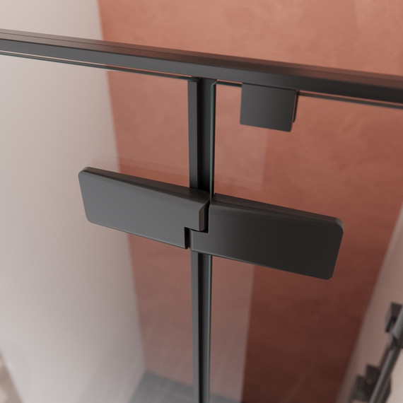 Душевая дверь Cezares 90 см LINER-B-12-90-C-NERO-R, чёрный/прозрачное - 3 Душевая дверь Cezares 90 см LINER-B-12-90-C-NERO-R, чёрный/прозрачное фото 3