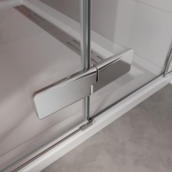 Душевая дверь Cezares 100 см LINER-B-12-100-C-Cr-R, хром/прозрачное - 4 Душевая дверь Cezares 100 см LINER-B-12-100-C-Cr-R, хром/прозрачное фото 4