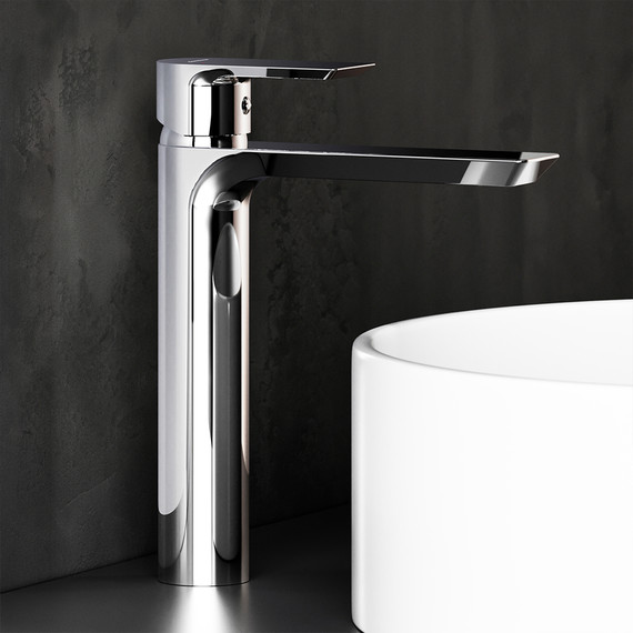 Смеситель для раковины высокий Damixa Apollo 470250000, Цвет производителя: хром фото 3