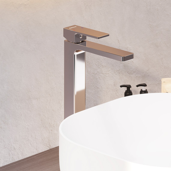 Смеситель для раковины высокий Damixa Gala 530250000, хром, Цвет производителя: хром фото 3