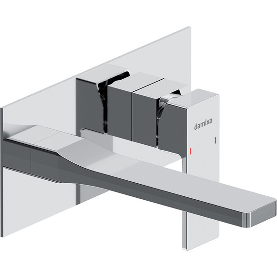 Смеситель для раковины со стены Damixa Gala 530260000 (со скрытой частью), Цвет производителя: хром фото 2