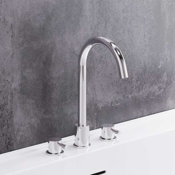 Смеситель для раковины встраиваемый Damixa Scandinavian Pure 360200000, Цвет производителя: хром фото 5