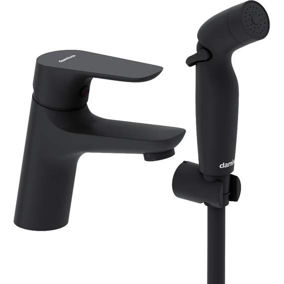 Смеситель для раковины Damixa Jupiter 770300300 с гигиеническим душем, Цвет производителя: чёрный - 2 Смеситель для раковины Damixa Jupiter 770300300 с гигиеническим душем, Цвет производителя: чёрный фото 2