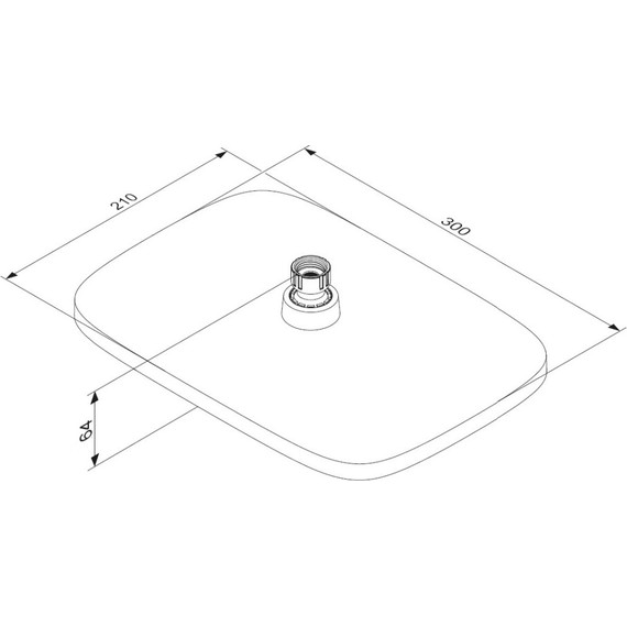 Тропический душ Damixa Gala 953050300, чёрный фото 5