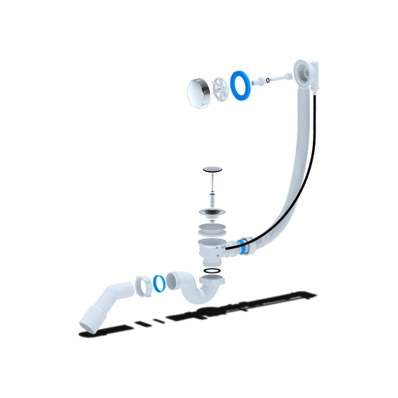 Сифон для ванны полуавтомат АНИ пласт EM411 фото 2