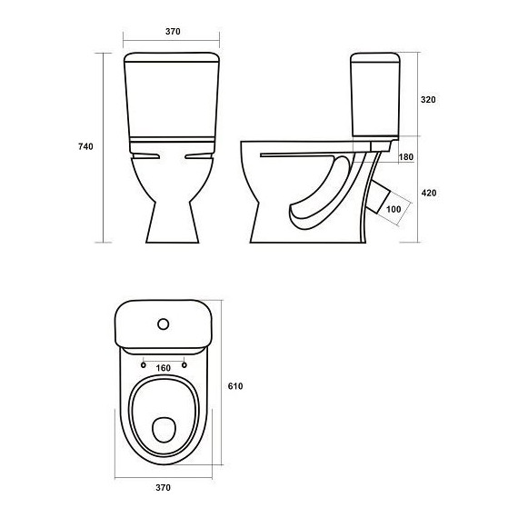 Унитаз напольный Sanita Стандарт эконом SMRSACC01090111 с крышкой полипропилен - 3 Унитаз напольный Sanita Стандарт эконом SMRSACC01090111 с крышкой полипропилен фото 3