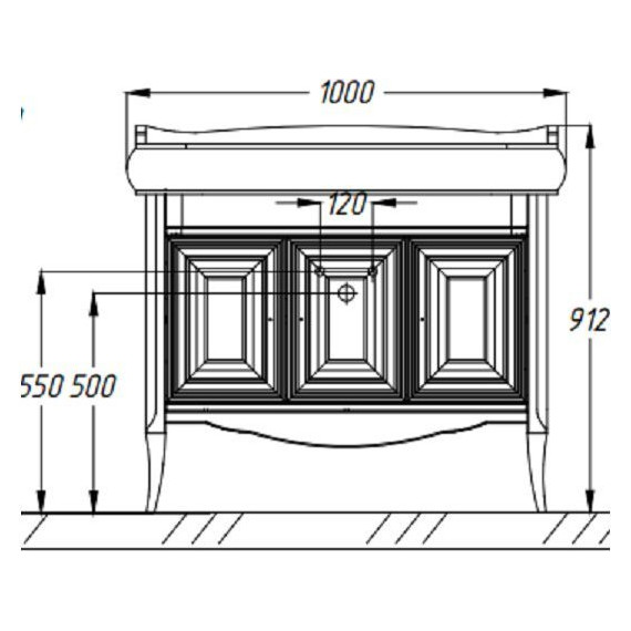 Тумба напольная с раковиной Opadiris Лоренцо 100 см, орех - 2 Тумба напольная с раковиной Opadiris Лоренцо 100 см, орех фото 2
