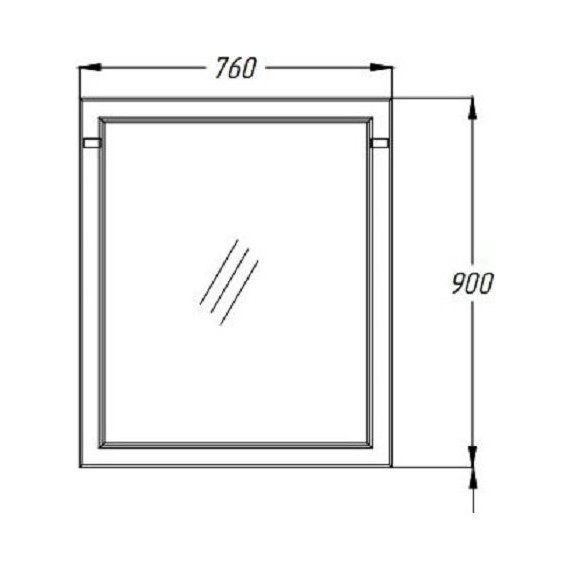 Зеркало Opadiris Омега 75 см, слоновая кость - 5 Зеркало Opadiris Омега 75 см, слоновая кость фото 5