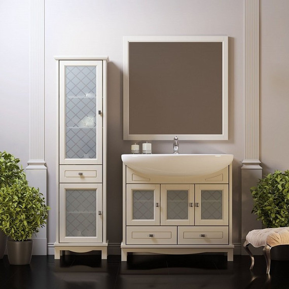 Пенал Opadiris Омега 45 левый, слоновая кость фото 5