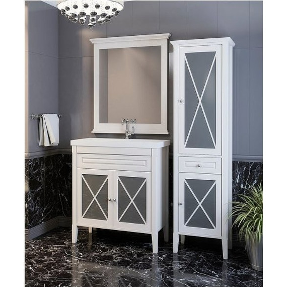 Тумба напольная с раковиной Opadiris Палермо 90 см, белый фото 5