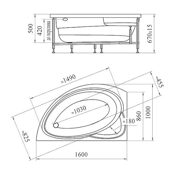 Панель фронтальная Радомир Модерна 160 R фото 3