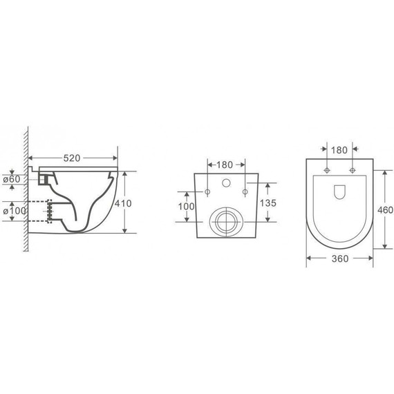 Унитаз подвесной CeramaLux Rimless 2198MW с крышкой микролифт, Цвет производителя: белый - 2 Унитаз подвесной CeramaLux Rimless 2198MW с крышкой микролифт, Цвет производителя: белый фото 2