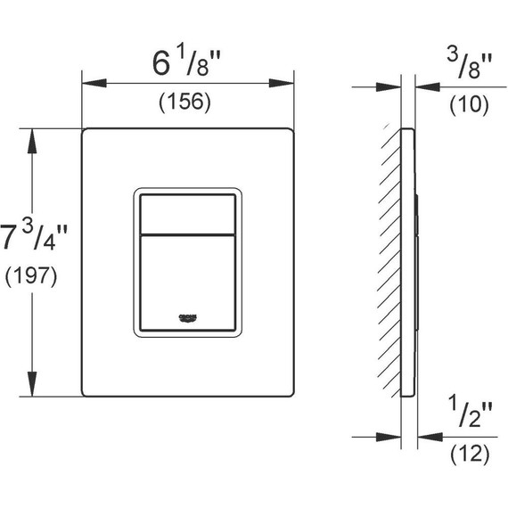 Кнопка смыва Grohe Skate Cosmopolitan 38732EN0, никель брашированный фото 2