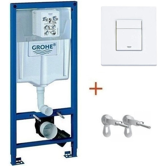 Инсталляция для подвесного унитаза Grohe Rapid SL 38772001 с кнопкой смыва белый матовый 38732WM0, Цвет производителя: белый матовый фото 
