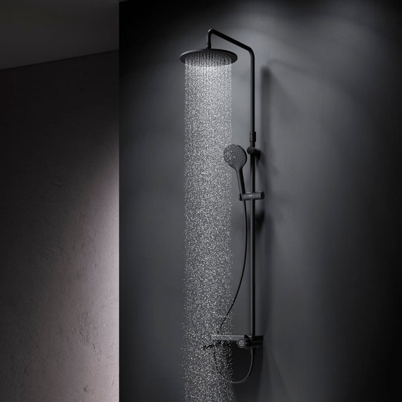 Душевая стойка Am.Pm Like F0780722, черный, Цвет производителя: чёрный фото 2