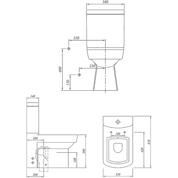 Унитаз-компакт безободковый  Kale BASICS с крышкой микролифт - 17 Унитаз-компакт безободковый  Kale BASICS с крышкой микролифт фото 17