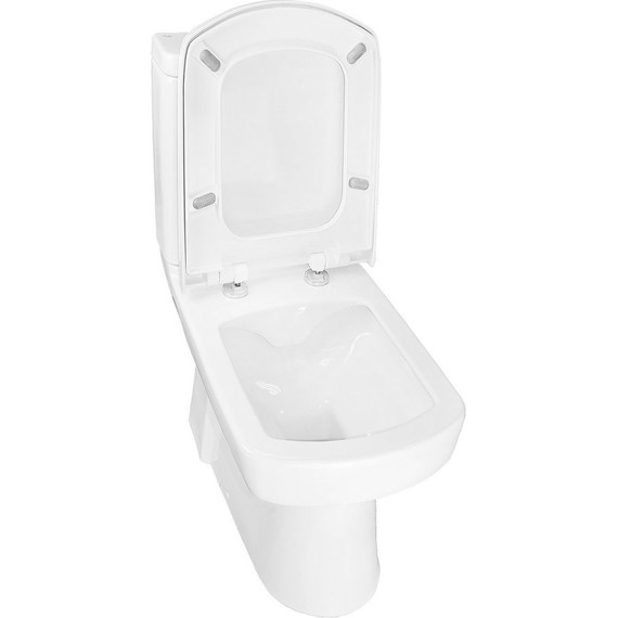 Унитаз-компакт безободковый  Kale BASICS с крышкой микролифт - 4 Унитаз-компакт безободковый  Kale BASICS с крышкой микролифт фото 4