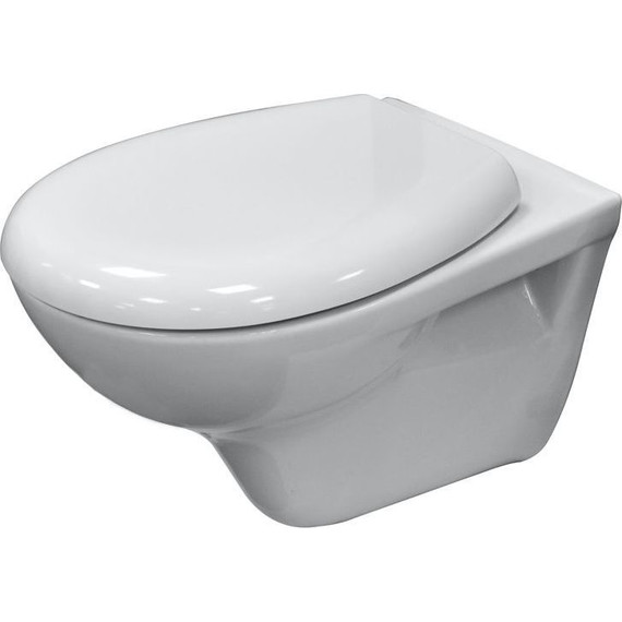 Унитаз подвесной безободковый Kale OPTIMUM с крышкой без микролифта, белый - 3 Унитаз подвесной безободковый Kale OPTIMUM с крышкой без микролифта, белый фото 3