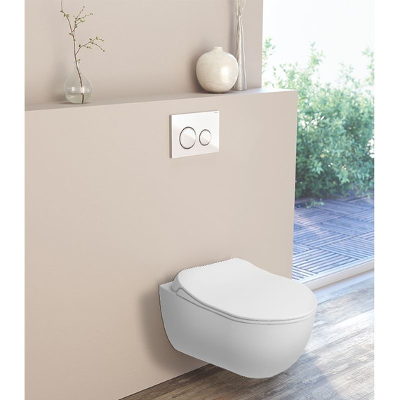 Унитаз подвесной безободковый Kale Zero 2.0 с крышкой микролифт - 2 Унитаз подвесной безободковый Kale Zero 2.0 с крышкой микролифт фото 2