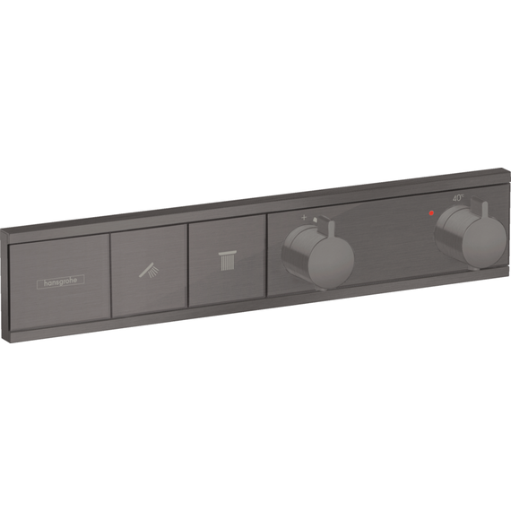 Смеситель для душа с термостатом Hansgrohe RainSelect 15380340, шлифованный чёрный хром фото 