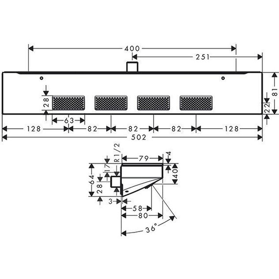 Верхний душ Hansgrohe Rainfinity 26243000 - 7 Верхний душ Hansgrohe Rainfinity 26243000 фото 7