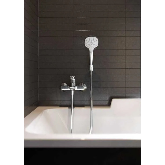 Душевой гарнитур Hansgrohe Croma Select E 26424400, белый/хром фото 3