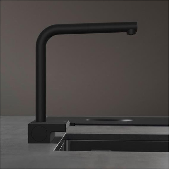 Смеситель для кухни Hansgrohe Aquno Select M81 73836670, чёрный матовый фото 2