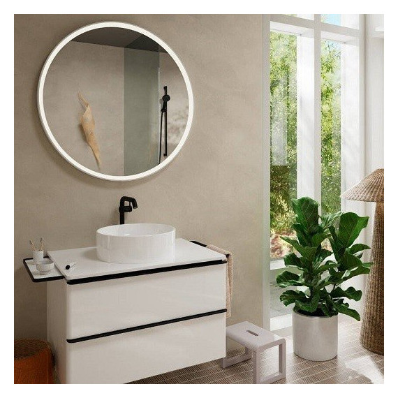 Смеситель для раковины высокий Hansgrohe Tecturis S 73370670, чёрный матовый - 4 Смеситель для раковины высокий Hansgrohe Tecturis S 73370670, чёрный матовый фото 4