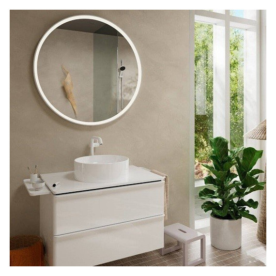 Смеситель для раковины высокий Hansgrohe Tecturis S 73370700, белый - 4 Смеситель для раковины высокий Hansgrohe Tecturis S 73370700, белый фото 4