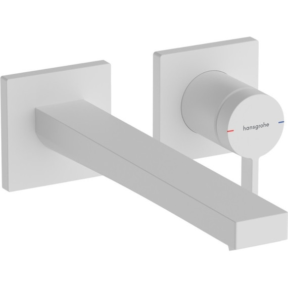 Смеситель для раковины настенный Hansgrohe Tecturis E 73051700, белый фото 
