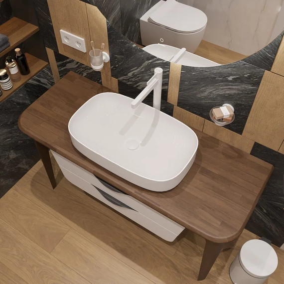 Смеситель для раковины высокий Hansgrohe Finoris 76070700, белый матовый - 3 Смеситель для раковины высокий Hansgrohe Finoris 76070700, белый матовый фото 3