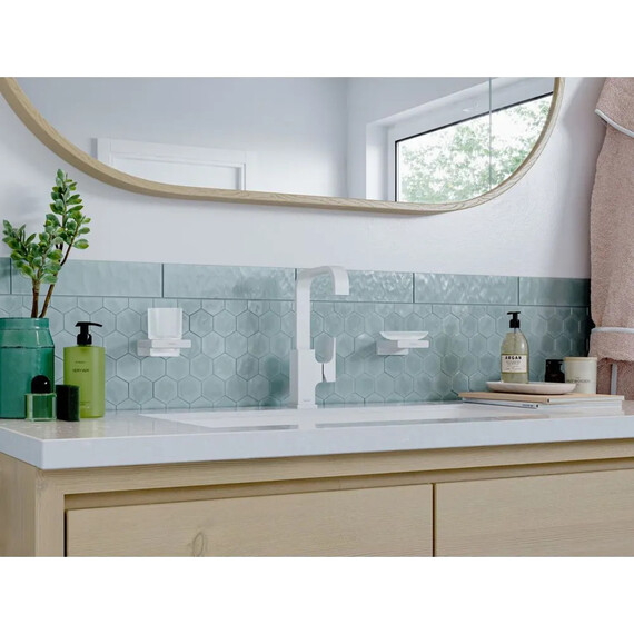 Стакан для зубных щеток Hansgrohe AddStoris 41749700, цвет белый матовый фото 4