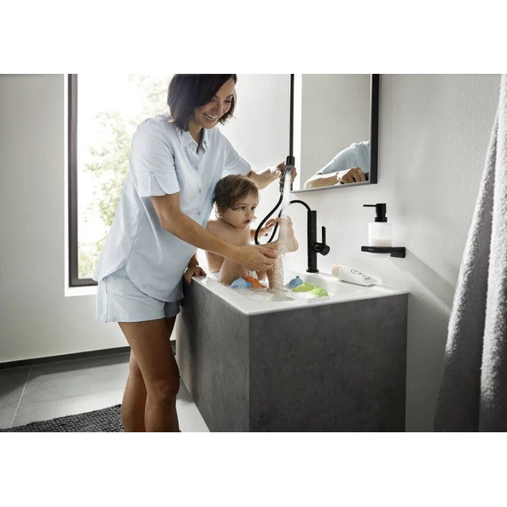 Смеситель для раковины Hansgrohe Finoris 76063670, чёрный матовый - 6 Смеситель для раковины Hansgrohe Finoris 76063670, чёрный матовый фото 6