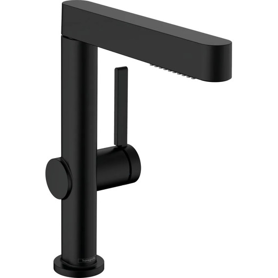 Смеситель для раковины Hansgrohe Finoris 76063670, чёрный матовый фото 