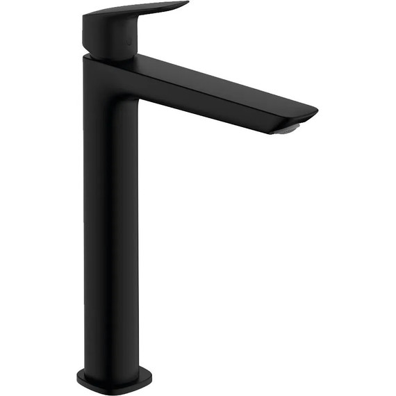 Смеситель для раковины высокий Hansgrohe Logis 71258670, чёрный матовый фото 
