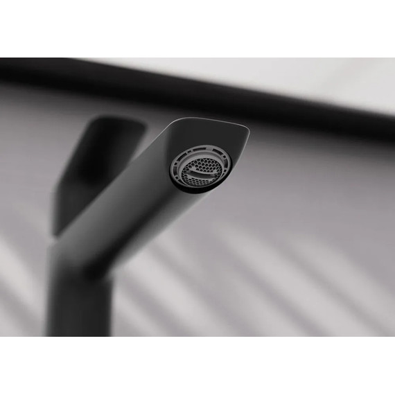 Смеситель для раковины высокий Hansgrohe Logis 71258670, чёрный матовый - 4 Смеситель для раковины высокий Hansgrohe Logis 71258670, чёрный матовый фото 4