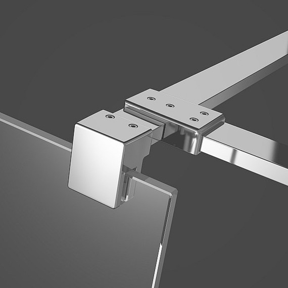 Душевое ограждение Radaway Euphoria Walk-in III 100х90 см, хром/прозрачное - 3 Душевое ограждение Radaway Euphoria Walk-in III 100х90 см, хром/прозрачное фото 3