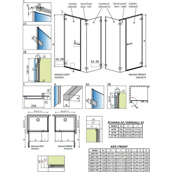 Душевое ограждение Radaway Arta KDS I 100х100 см L/R, хром/прозрачное фото 6