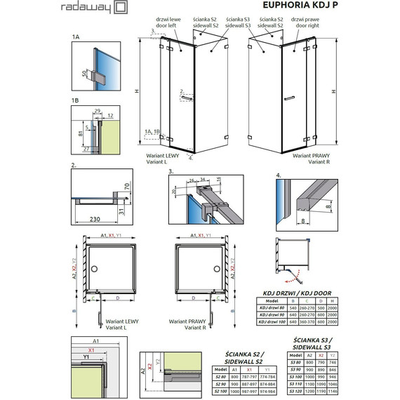 Душевое ограждение Radaway Euphoria KDJ P 120х100 см L/R, хром/прозрачное фото 7