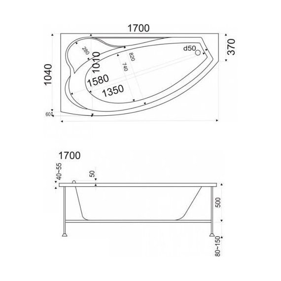 Панель для ванны 37 Bas Николь фото 3