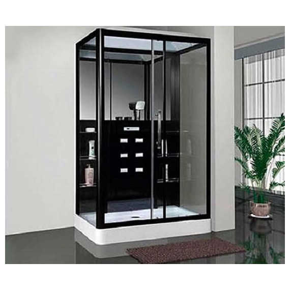 Гидробокс LORANTO CS 127-3A 120х90 см R, хром/прозрачное фото 3