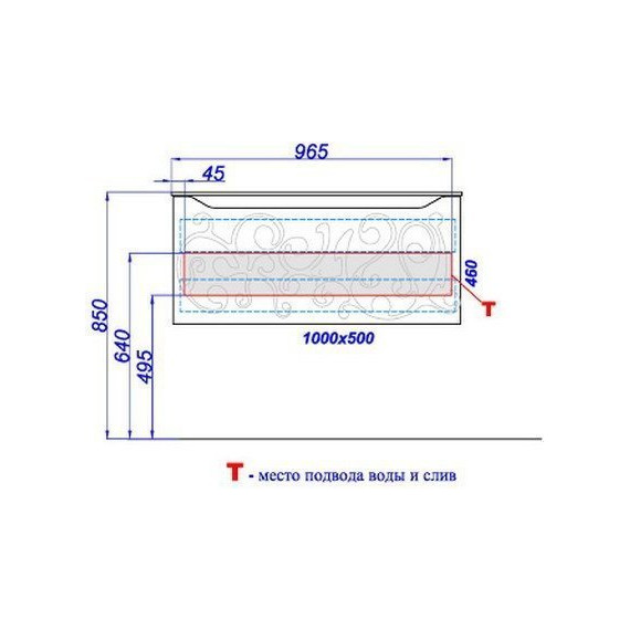 Тумба подвесная с раковиной Aqwella Clarberg Elegance 100 см EL0110 - 10 Тумба подвесная с раковиной Aqwella Clarberg Elegance 100 см EL0110 фото 10