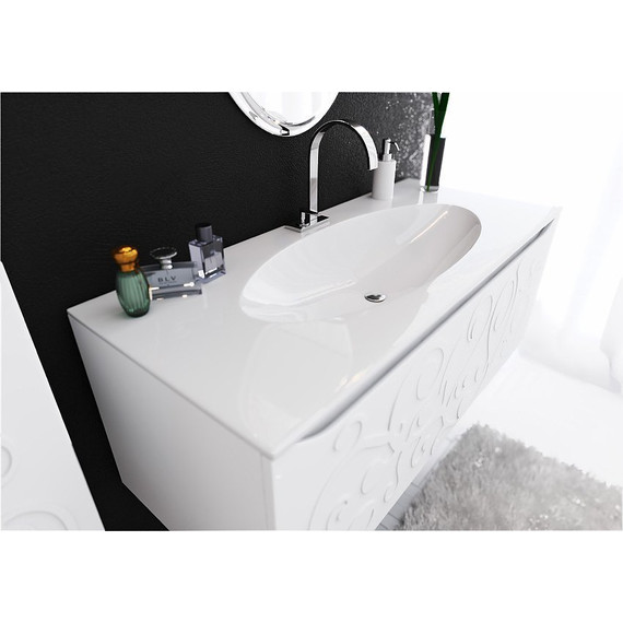 Тумба подвесная с раковиной Aqwella Clarberg Elegance 120 см EL0112 фото 5