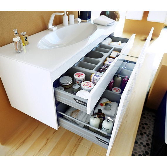 Тумба подвесная с раковиной Aqwella Clarberg Dune 120 см DUN0112 фото 9