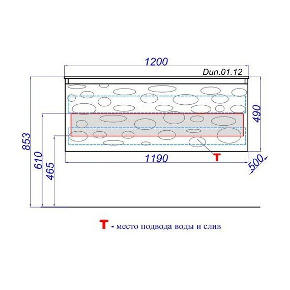 Тумба подвесная с раковиной Aqwella Clarberg Dune 120 см DUN0112 фото 10