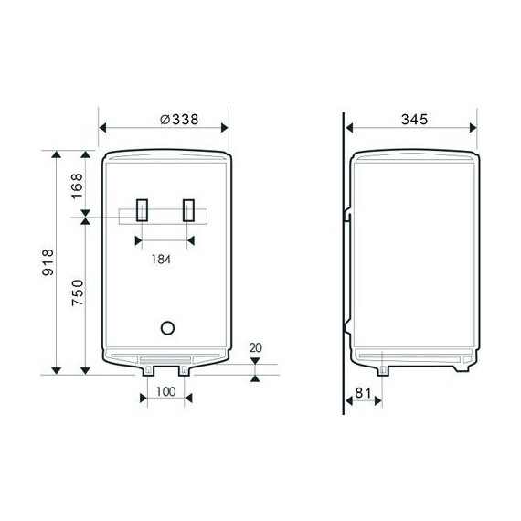 Водонагреватель (бойлер) Atlantic Opro Slim 50 841133 фото 9
