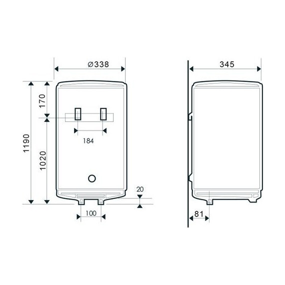 Водонагреватель (бойлер) Atlantic Opro Slim 75 851159 фото 9