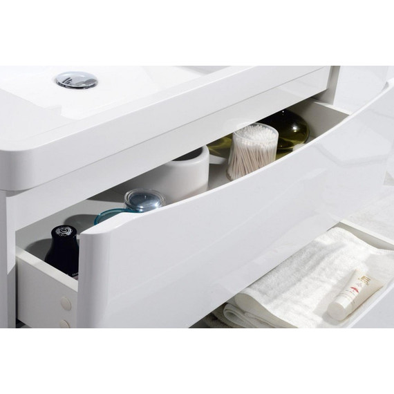 Тумба напольная с раковиной BelBagno ANCONA-N-800-2C-PIA-BL 80 см, белый фото 3