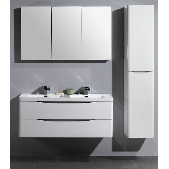 Пенал подвесной BelBagno ANCONA-N-1500-2A-SC-BL-R 40 см, правый, белый фото 4