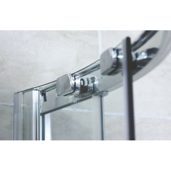 Душевое ограждение Cezares Pratico R-1 90х90 см, хром/прозрачное фото 2